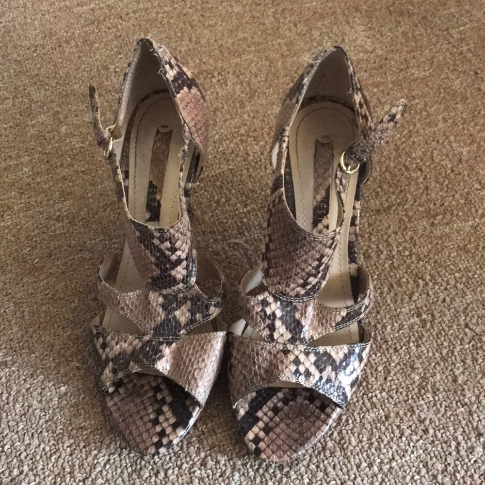 Snake skin heels