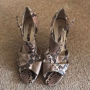 Snake skin heels