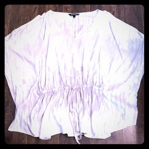 Express Cream Off The Shoulder Shirt