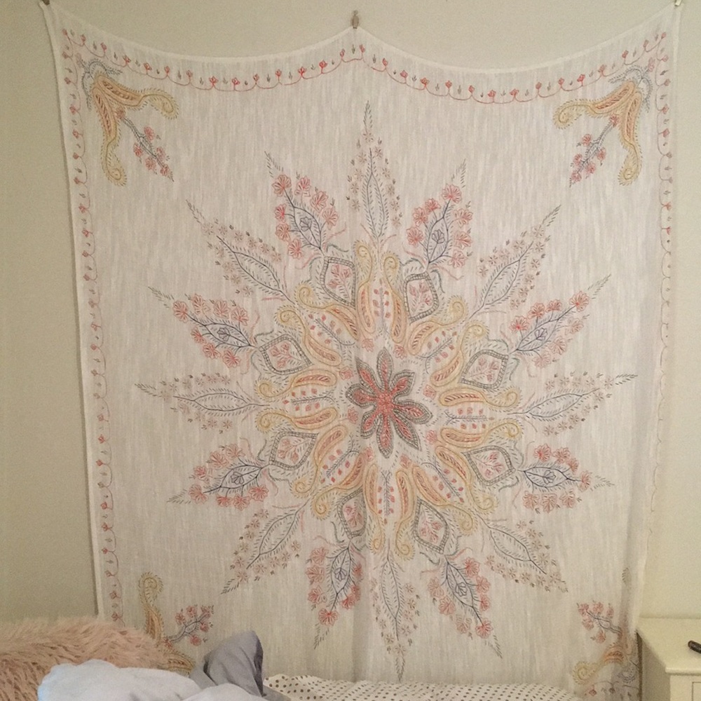 Urban Outfitters Plum & Bow Folky Lines Tapestry
