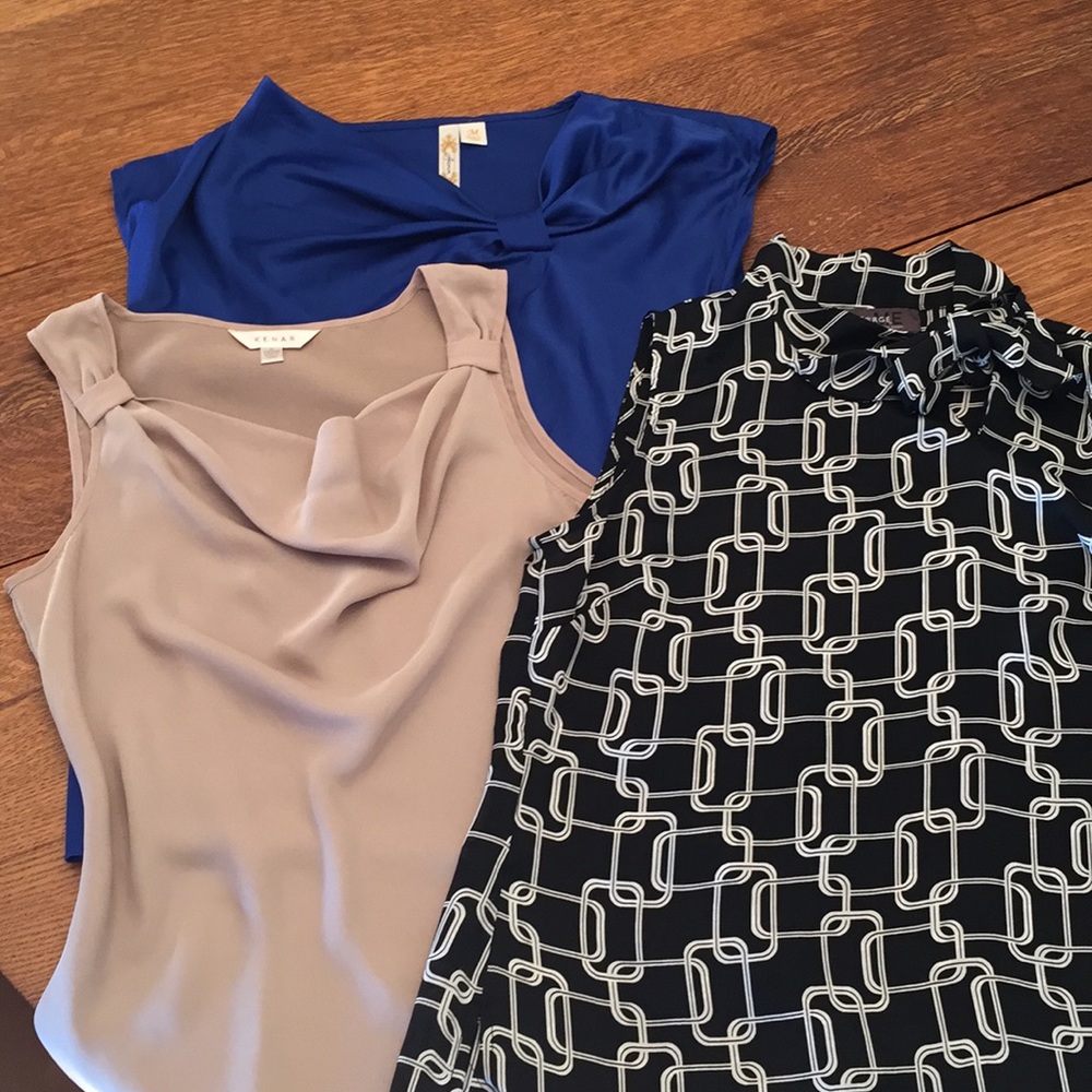 Mixed lot blouses.