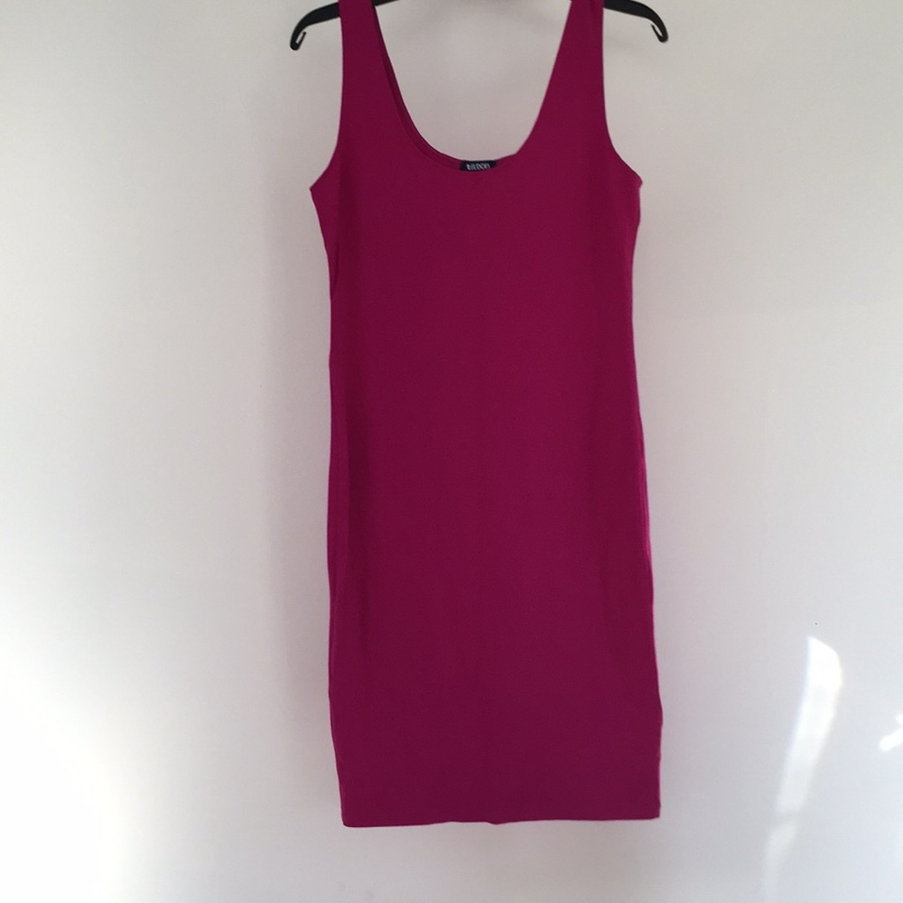 Hot Pink Bodycon dress sz L Tilden fr Nordstrom