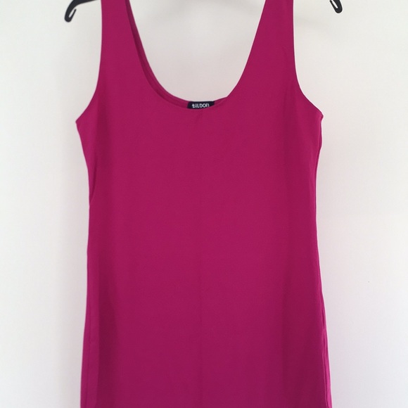 Hot Pink Bodycon dress sz L Tilden fr Nordstrom - Picture 5 of 8