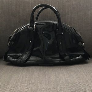 Cole Haan Black Patent Leather Small Satchel