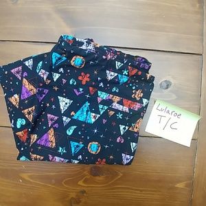 Black llr T/C gemstone leggings, new