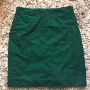 Wool pencil skirt