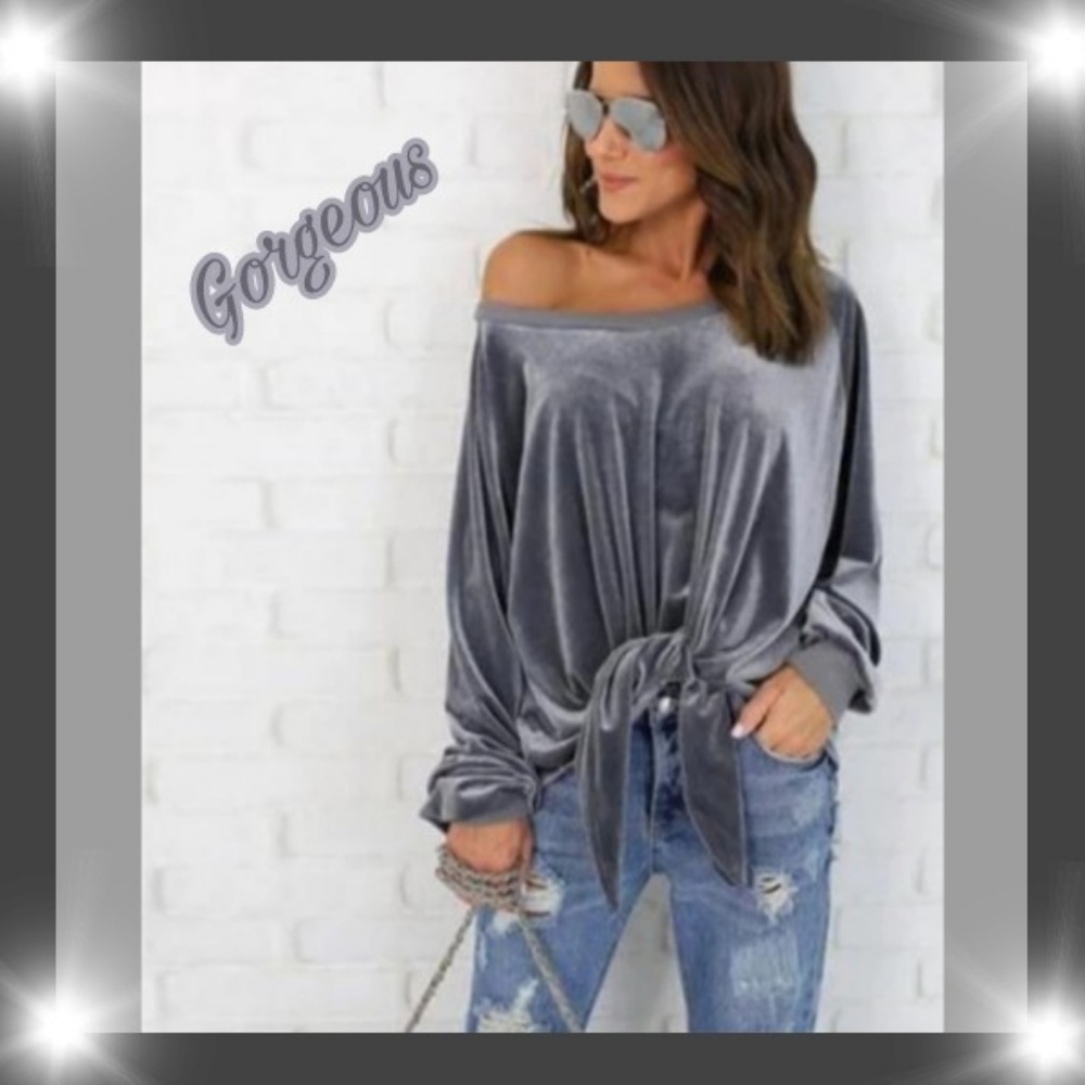 Coming Soon Gorgeous Velvet off shoulder bowknot