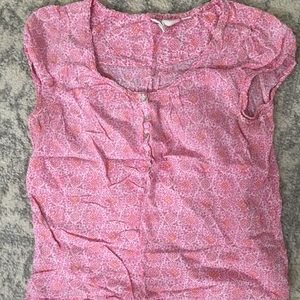 H&M pink printed shirt