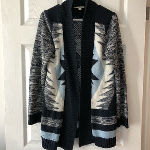 Anthropologie blue cardigan