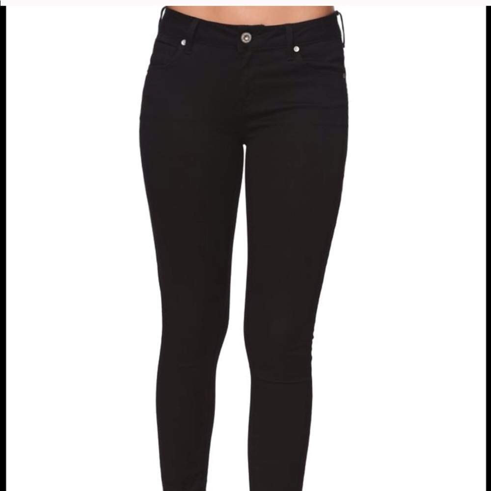 bullhead black denim skinny jeans