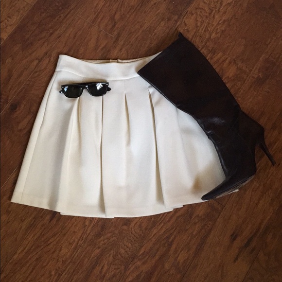 J. Crew Lightweight Wool A-Line Flared Skirt - Picture 1 of 4