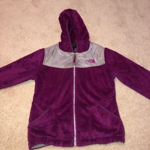 North face kids fluffy jacket