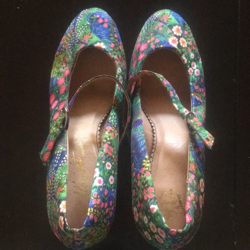 Anthropologie for Miss Albright Floral Heels