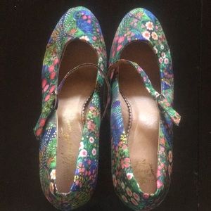 Anthropologie for Miss Albright Floral Heels