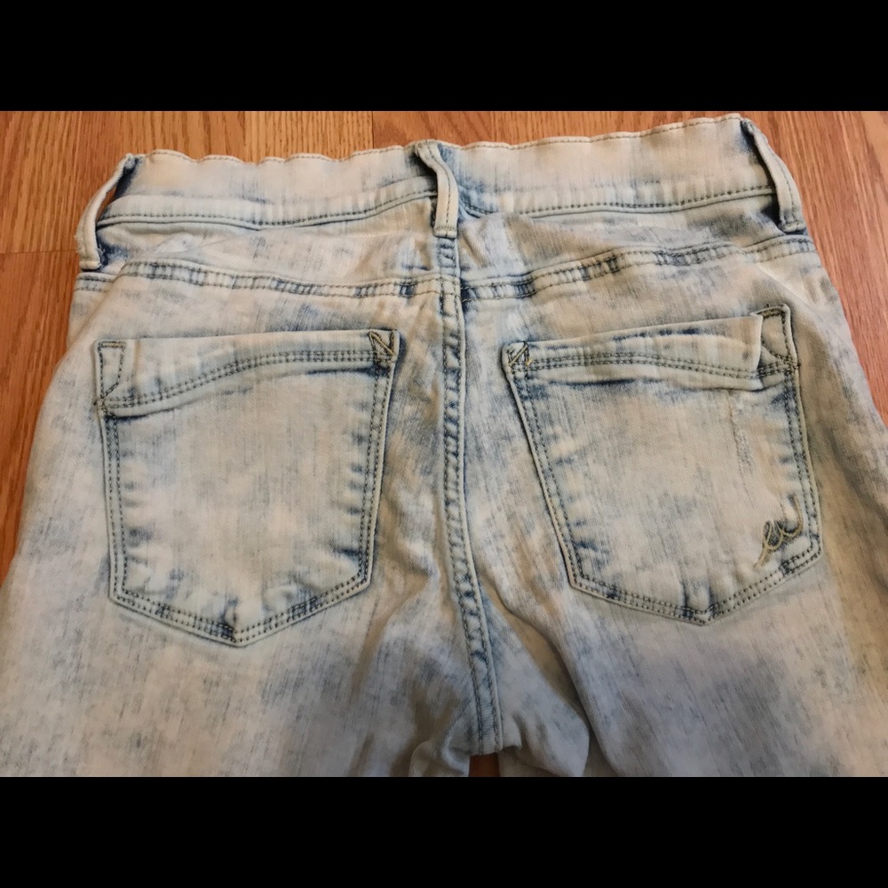 Express Mia mid-rise acid-wash legging size 2S