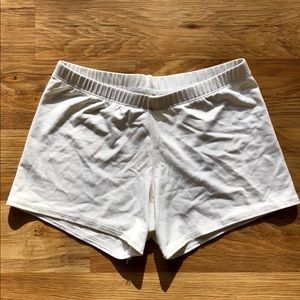 White Spandex Shorts