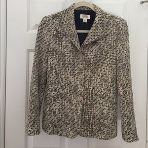 Talbots tweed wing collared just-cleaned jacket