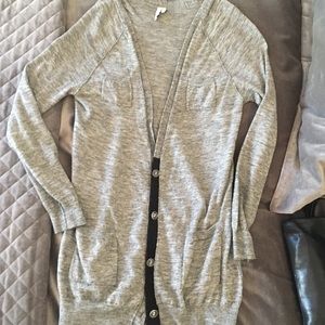 Iro alpaca wool grey cardigan