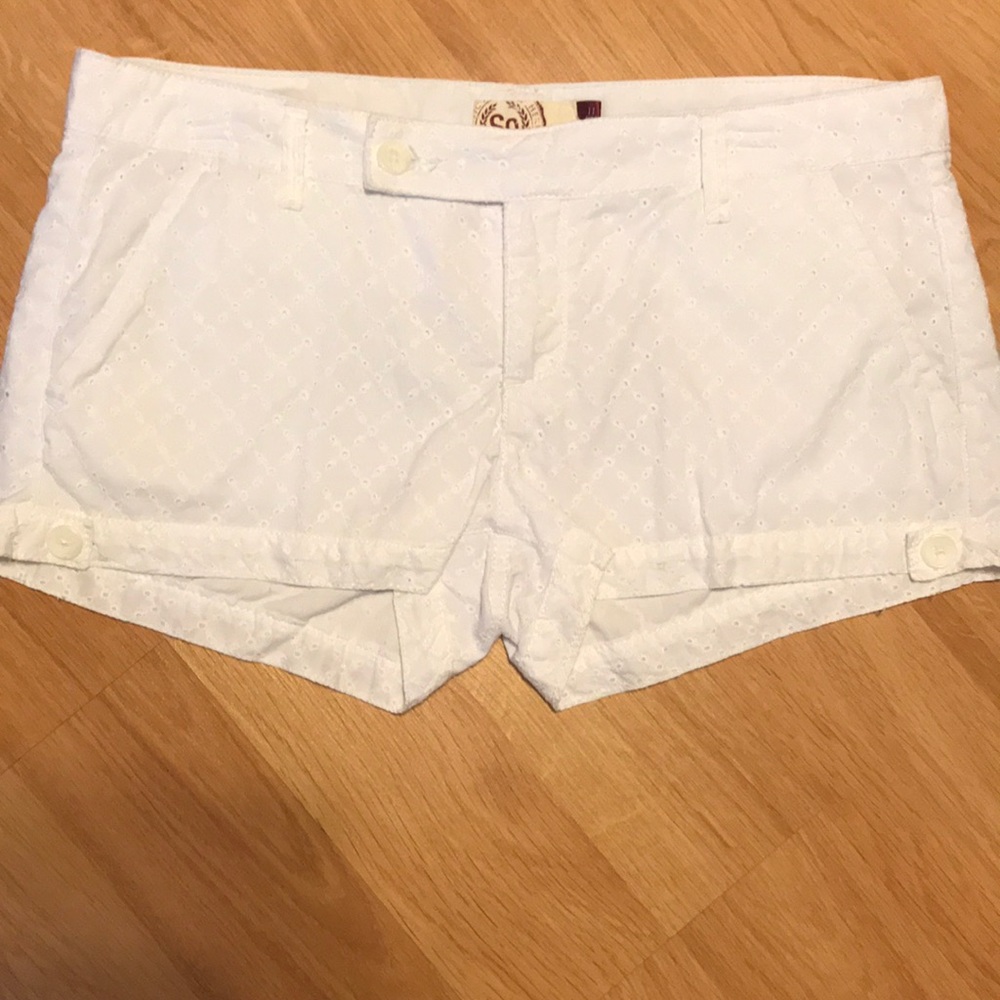 White Lace Shorts