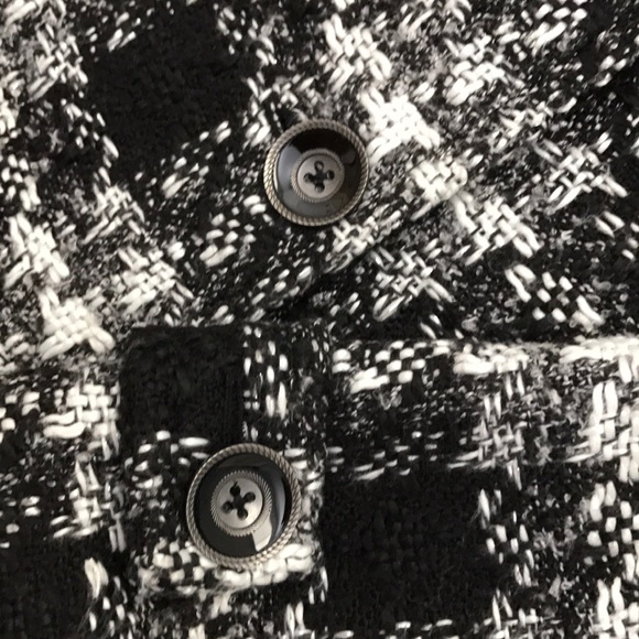 CUTE, Black, White and Gray Checkered Jacket - Picture 2 of 3