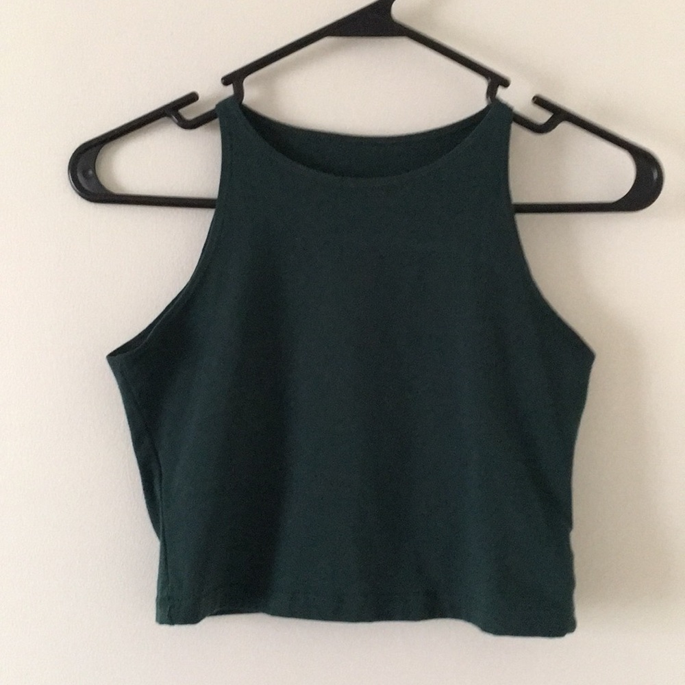 American Apparel green crop top