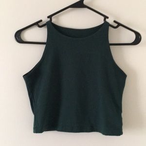 American Apparel green crop top