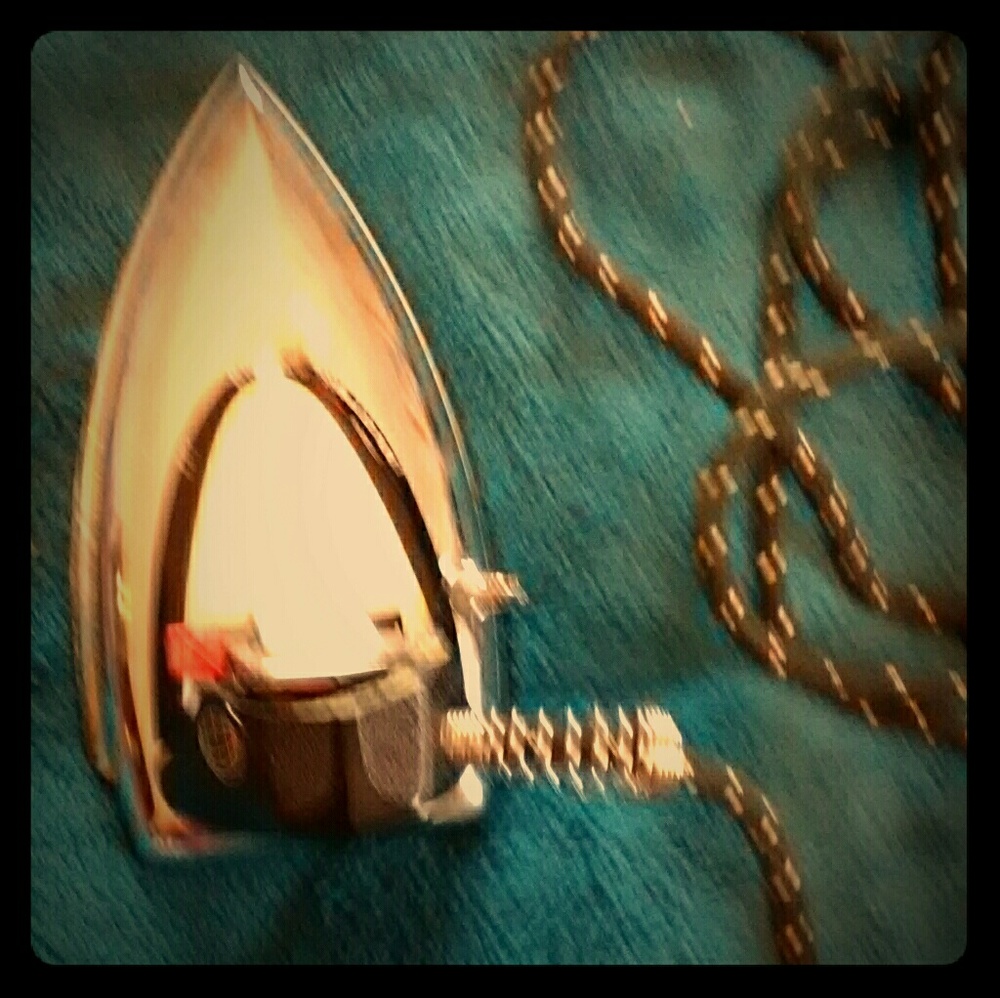 Antique general electric travel iron