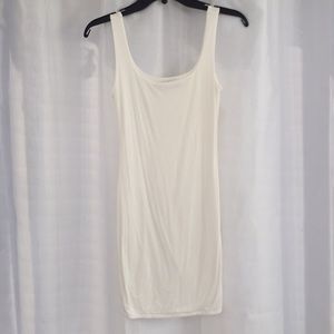 Naked Wardrobe white mini Bodycon dress Sz L