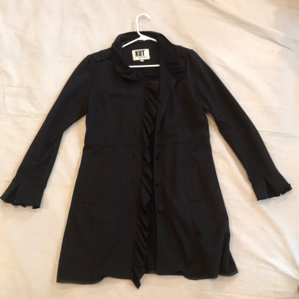 Kut from the Kloth long black jacket