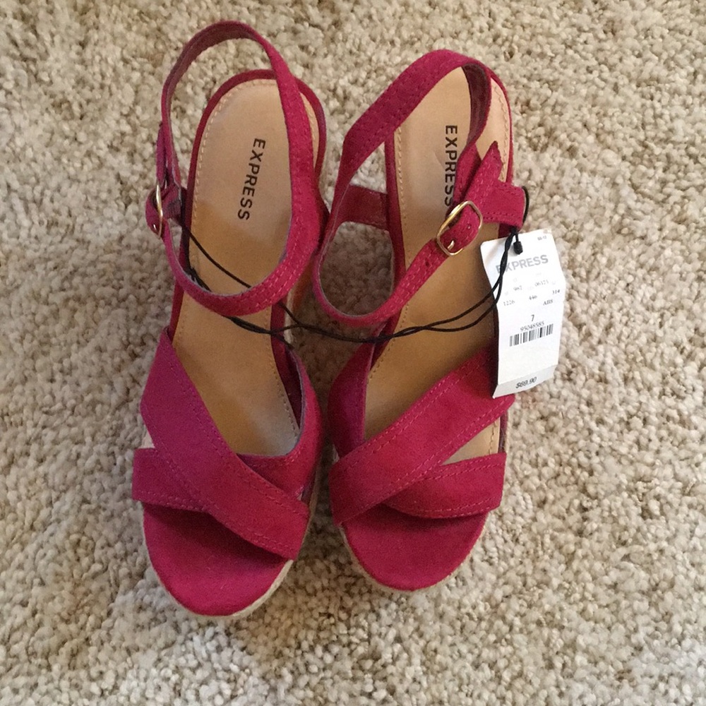 Express wedges multicolor, size 7