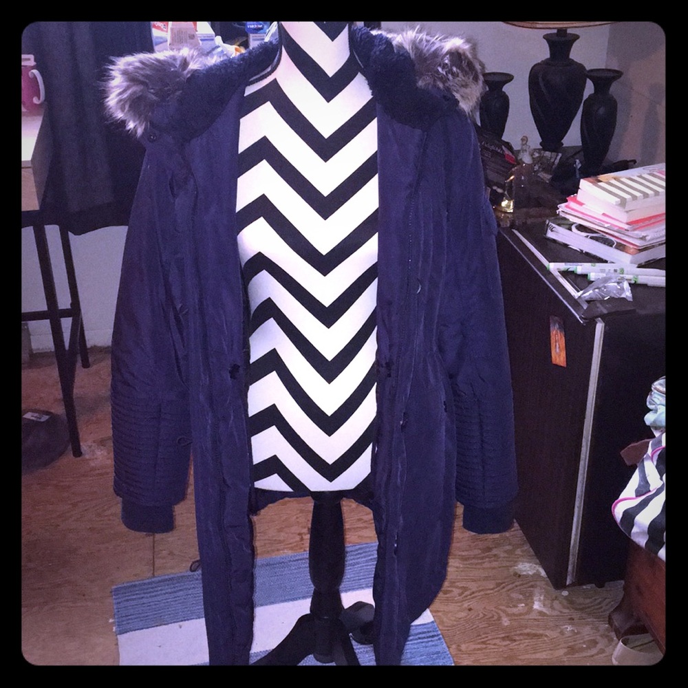 BCBGeneration winter coat navy blue
