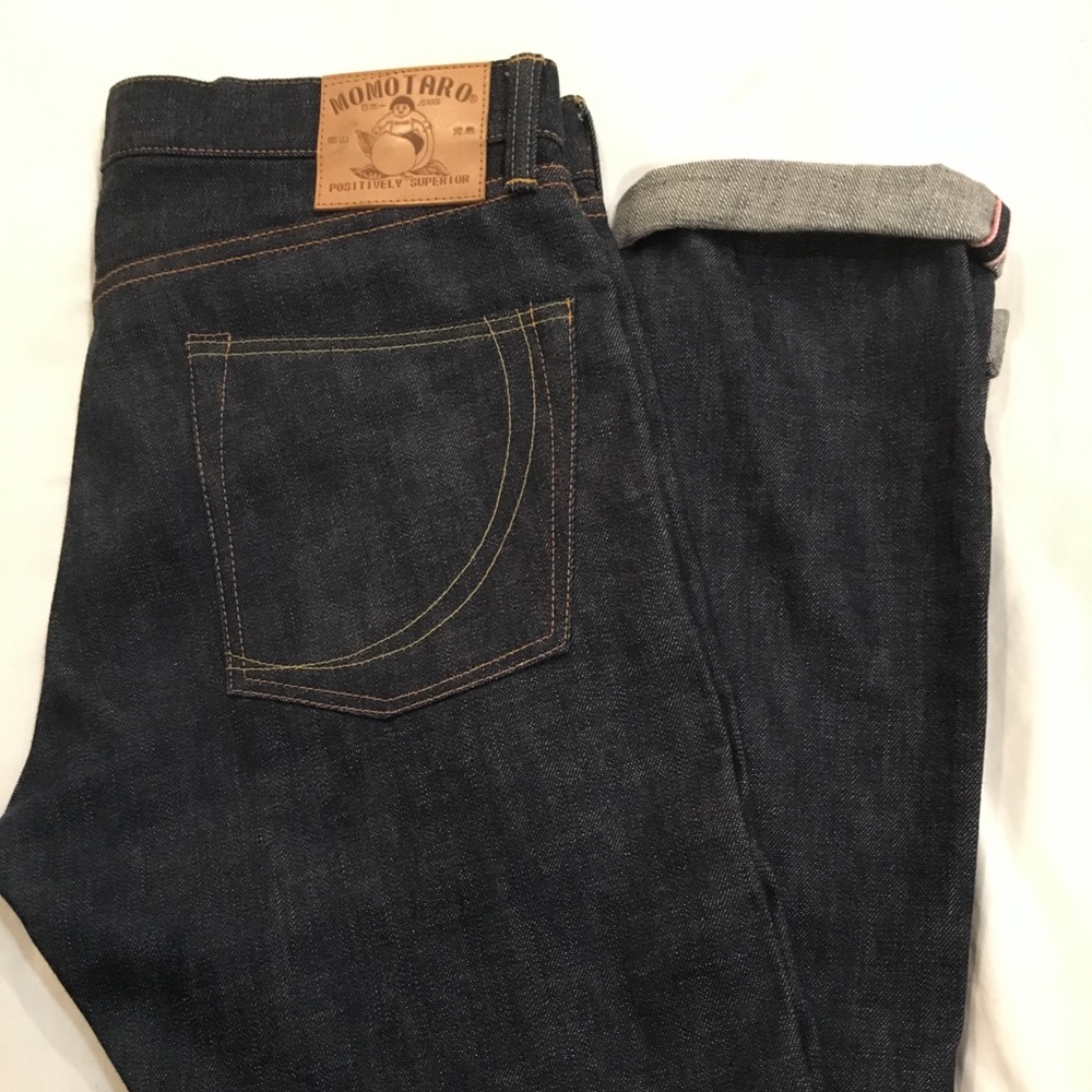 Momotaro Japanese Raw Selvedge Denim 14.7oz Jeans