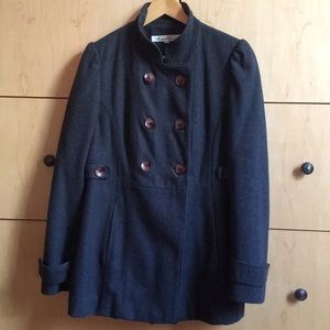 Warm dark grey Pea Coat