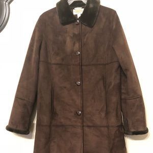 Brown suede talbots coat
