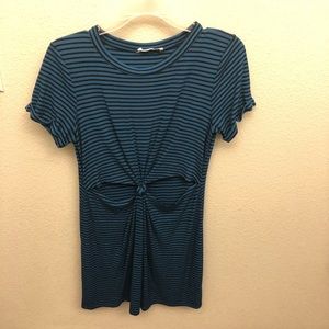 Urban outfitters knot front t shirt dress