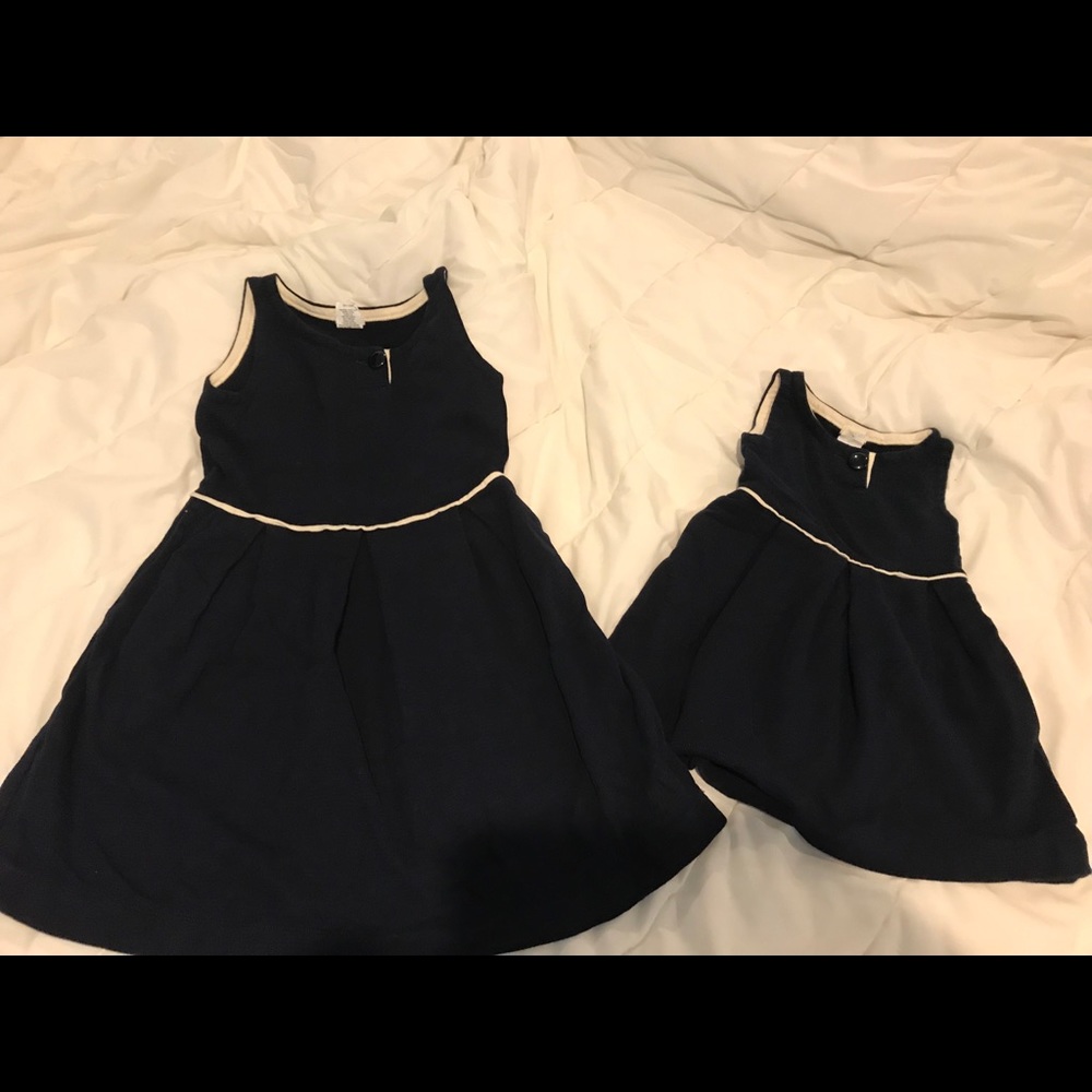2 navy crew cuts dresses