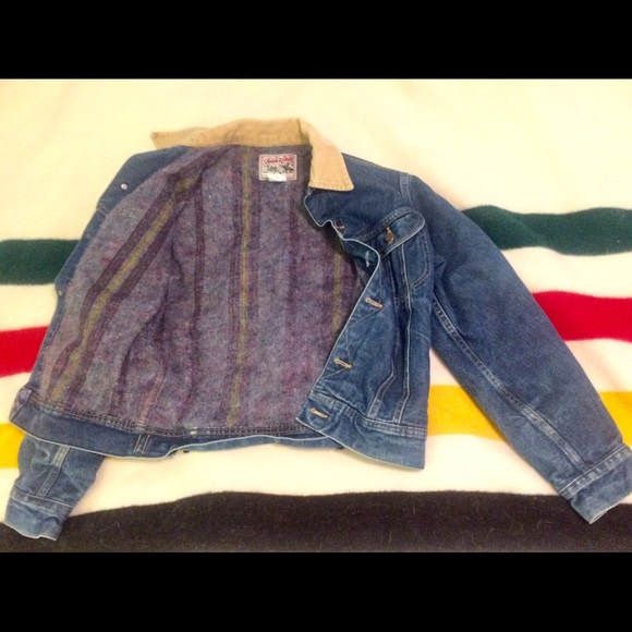 Vintage Lee denim jean jacket, blanket lined, - Picture 2 of 4