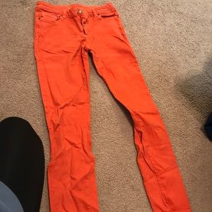 Orange Micheal Kors Skinny Jeans