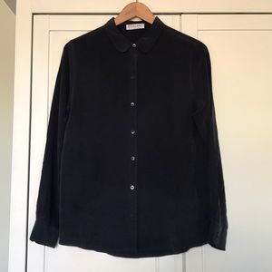 Everlane Tops - Everlane Round Collar Silk Shirt, rare! Everlane Tops - Everlane Round Collar Silk Shirt, rare!