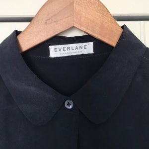 Everlane Tops - Everlane Round Collar Silk Shirt, rare! Everlane Tops - Everlane Round Collar Silk Shirt, rare!
