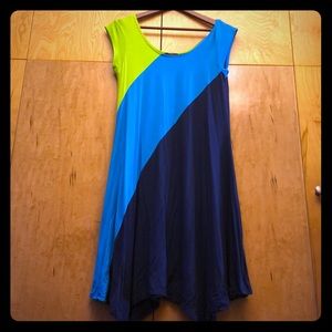 Multicolor A-line dress