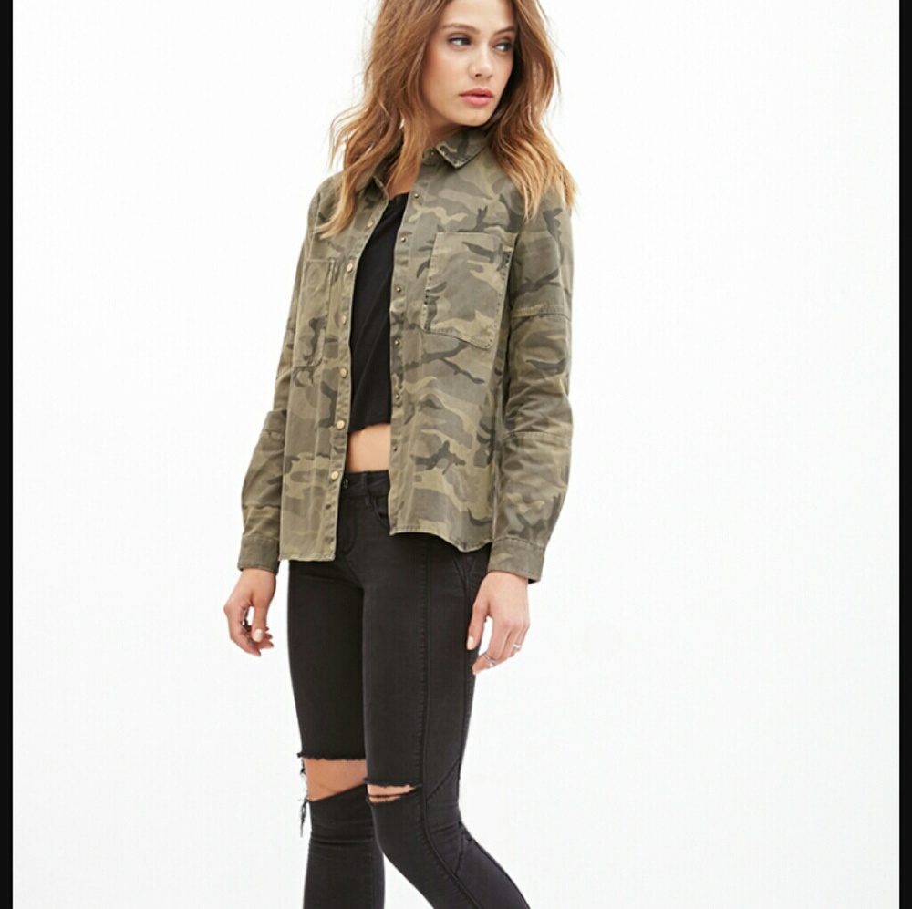 Forever 21 camo jacket