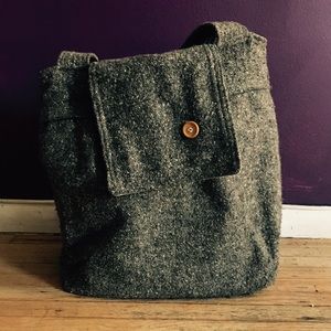 Handmade Wool over the shoulder bag