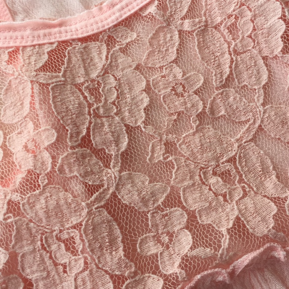 Ruffled Razorback Babydoll Top - Picture 2 of 4