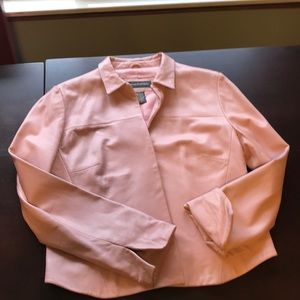Soft leather jacket beautiful pink color