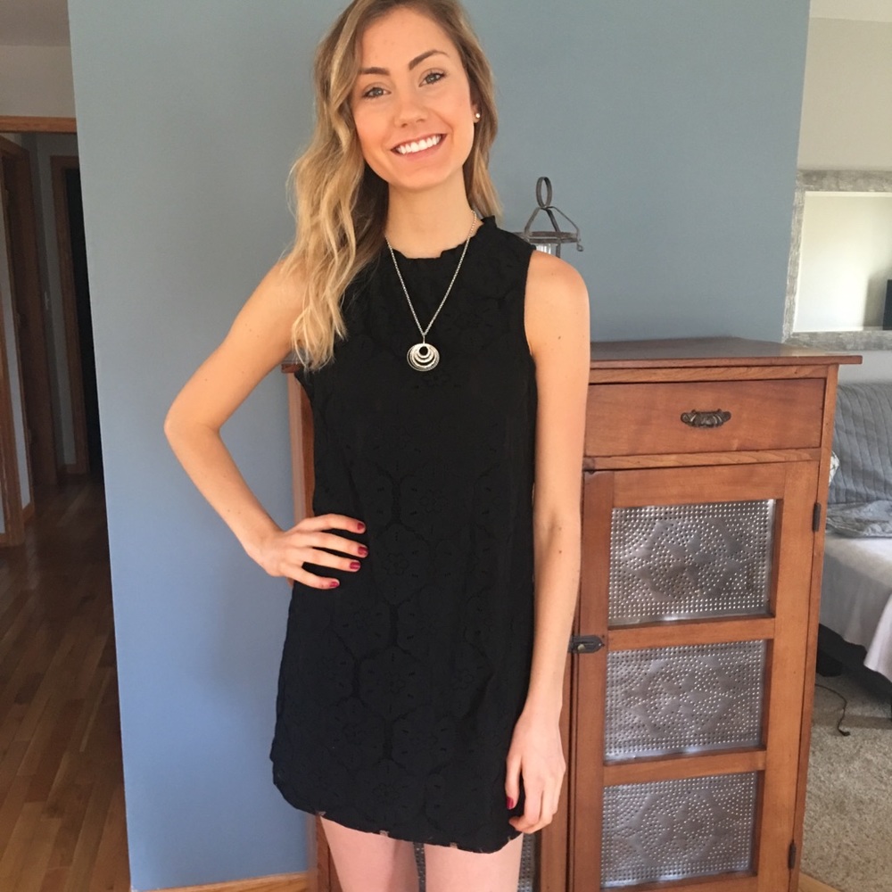 Black lace dress Sz Medium