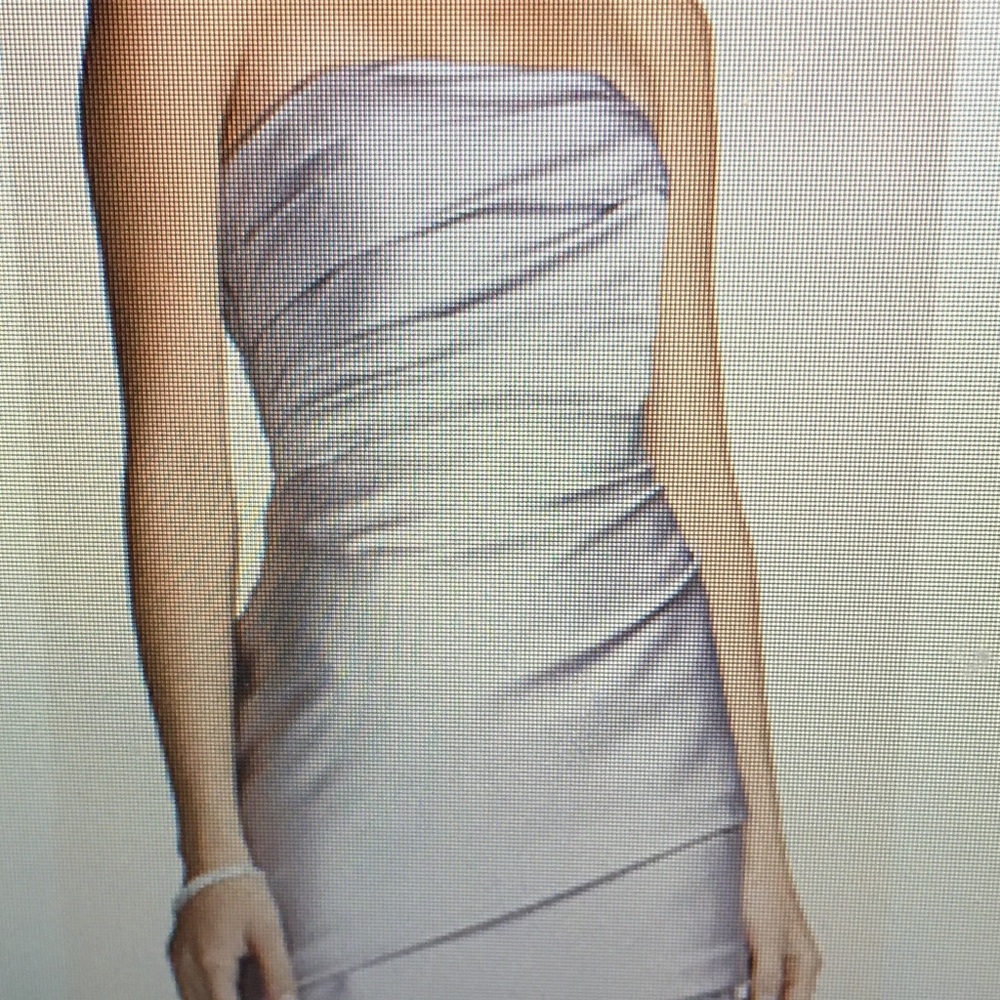 Short strapless brown dress or bridesmaid