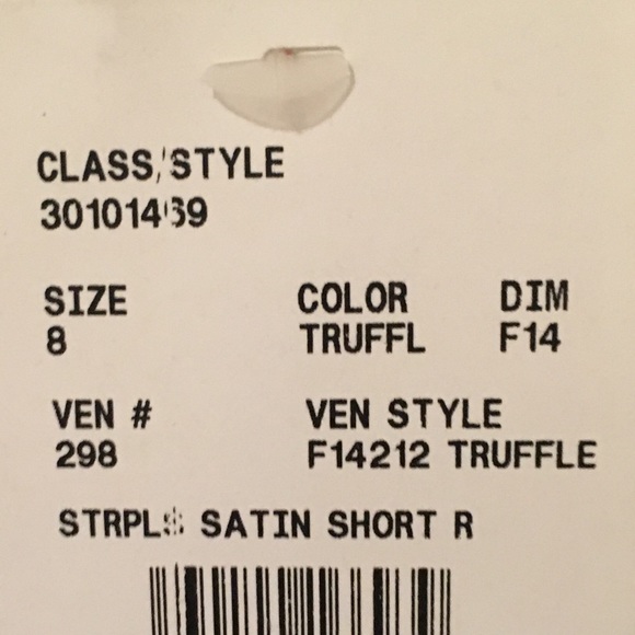 Short strapless brown dress or bridesmaid - Picture 4 of 5