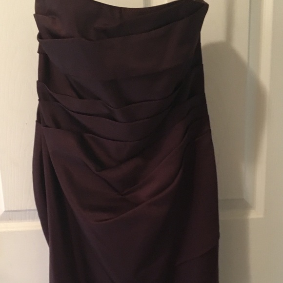 Short strapless brown dress or bridesmaid - Picture 5 of 5