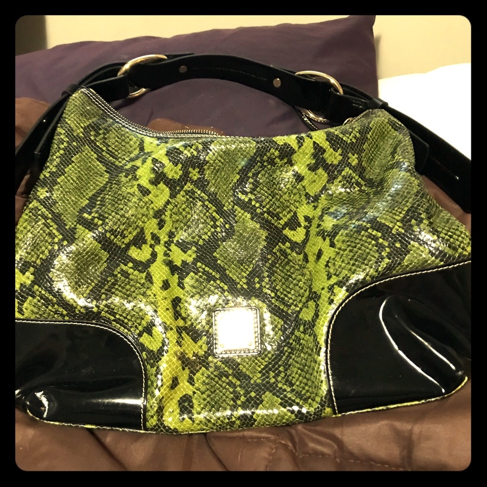 D&B Snakeskin Print Shoulder Bag/Satchel